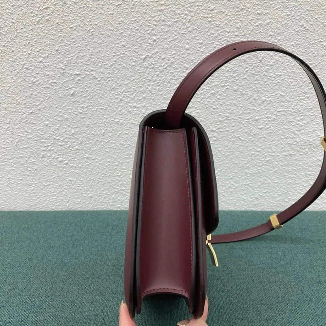 Top Quality Knockoff Celine Classic Box Medium Bag In Bordeaux — image 8