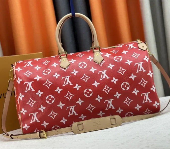 Louis Vuitton Speedy P9 Bandouliere 50 Bag In Red — image 3