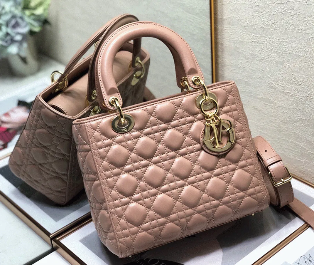 Dior Lady Dior Medium Bag in Blush — image 9