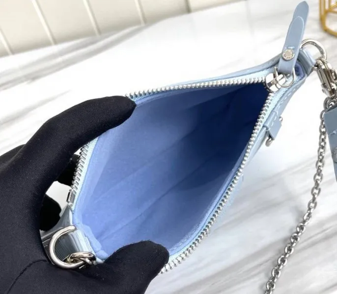 Louis Vuitton Epi Leather Easy Pouch On Strap In Bleu Celeste Blue — image 6