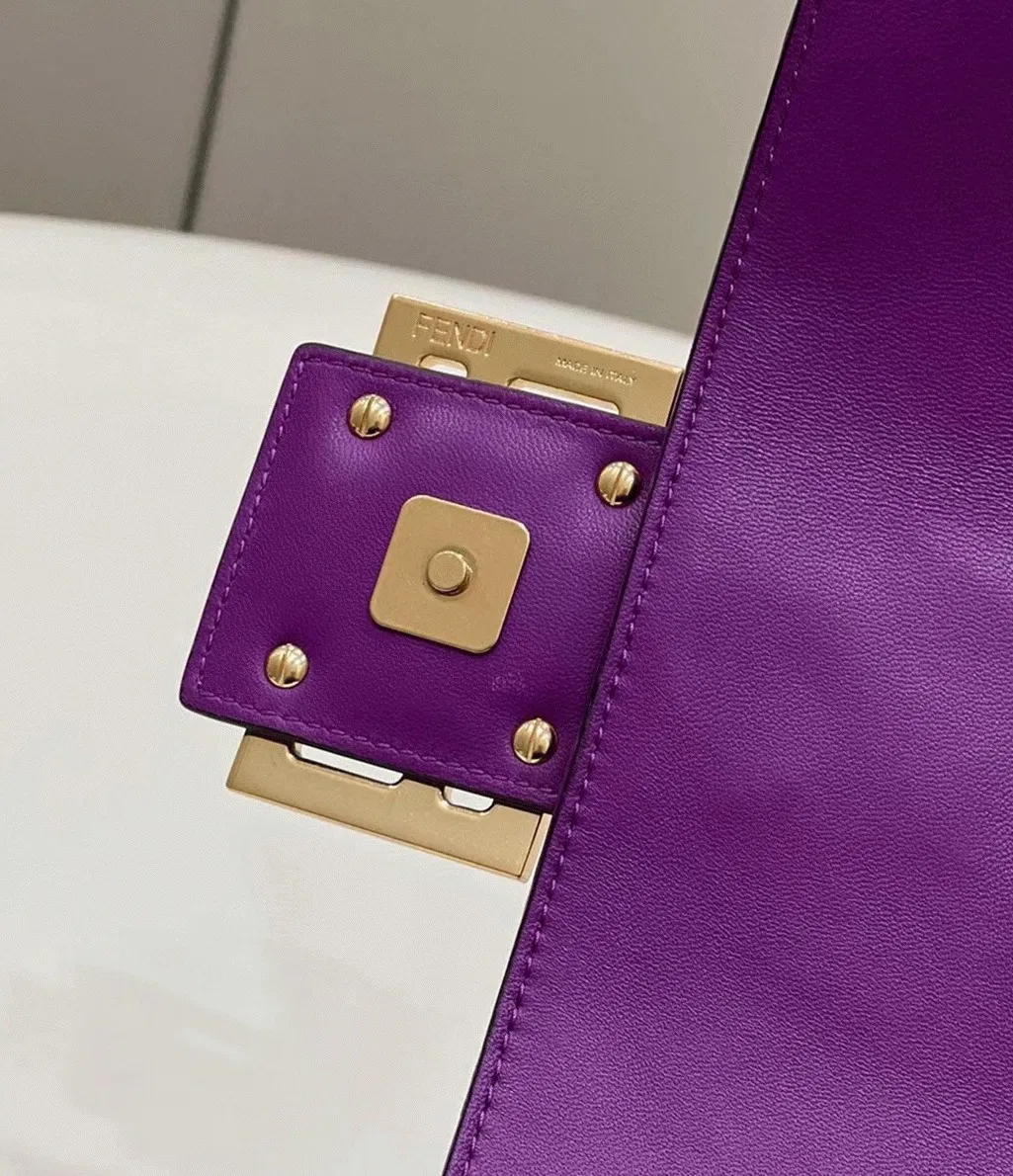 Top Quality Fendi Large Baguette Bag In Purple FF — image 6