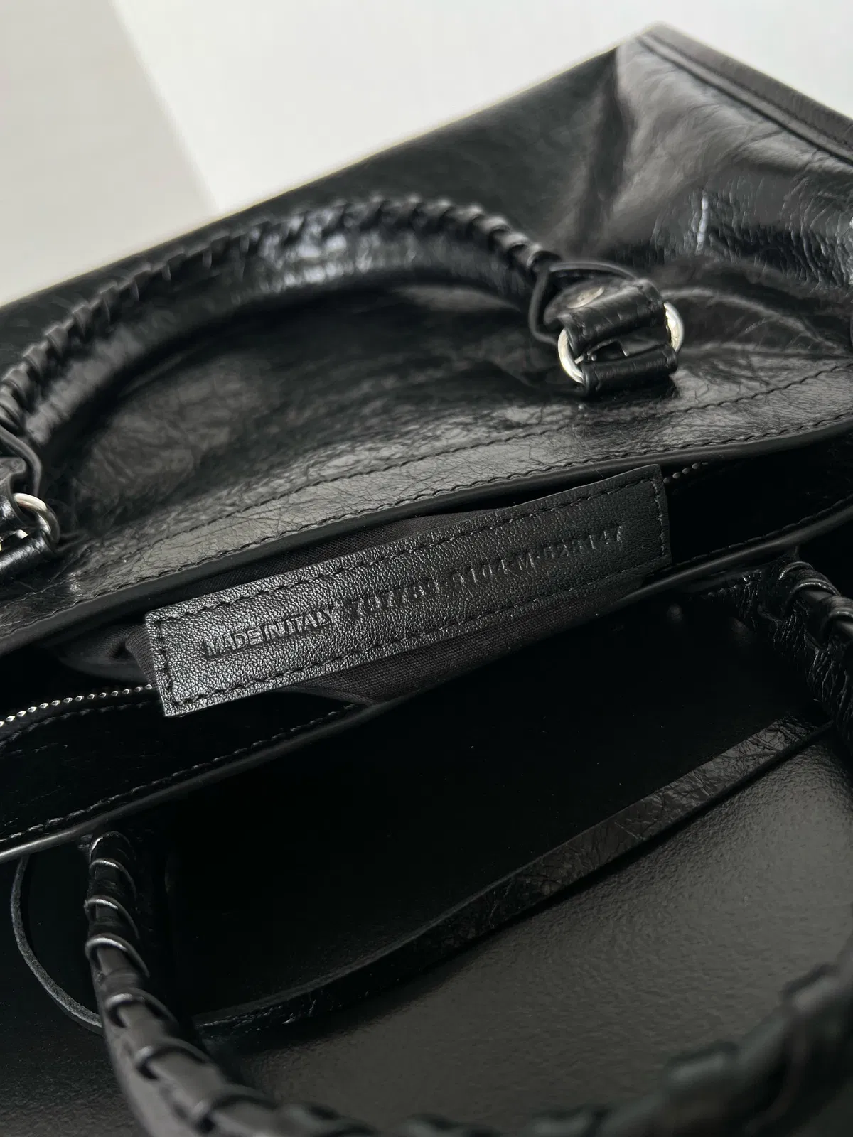 Knockoff Balenciaga Le City Small Bag Black Arena Lambskin — image 5