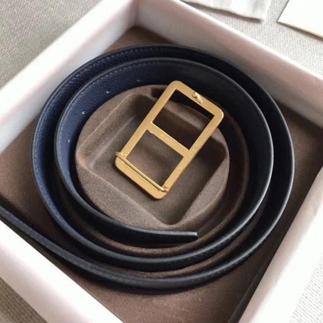 Hermes Officier belt buckle in navy blue — image 5
