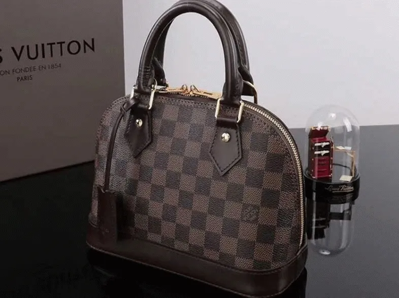 Louis Vuitton Damier Ebene Canvas Alma BB Handbag — image 7