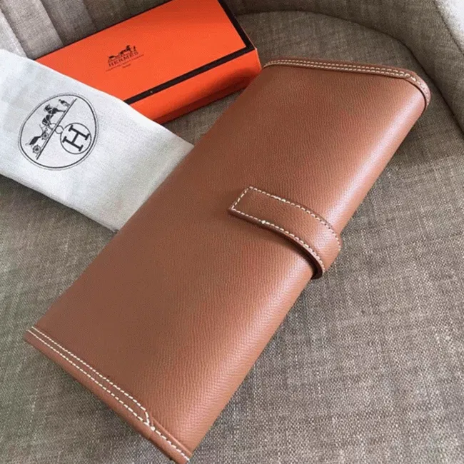 Brown knockoff Hermes Jige Elan 29 clutch bag — image 5