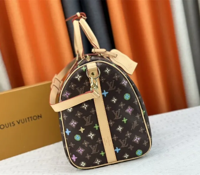 Louis Vuitton Monogram Craggy Keepall Travel 50 Bag In Chocolate — image 4