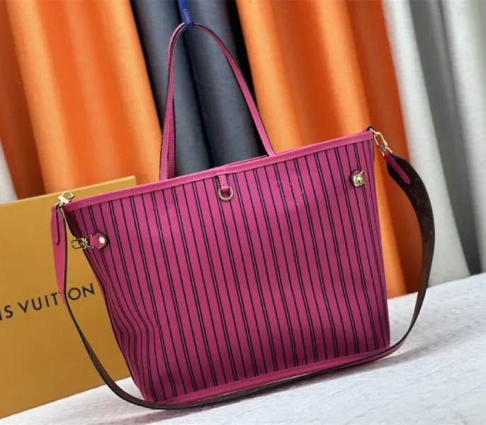 Louis Vuitton Neverfull Bandouliere Inside Out MM Tote In Monogram Canvas And Rose Pondichery Textile — image 4