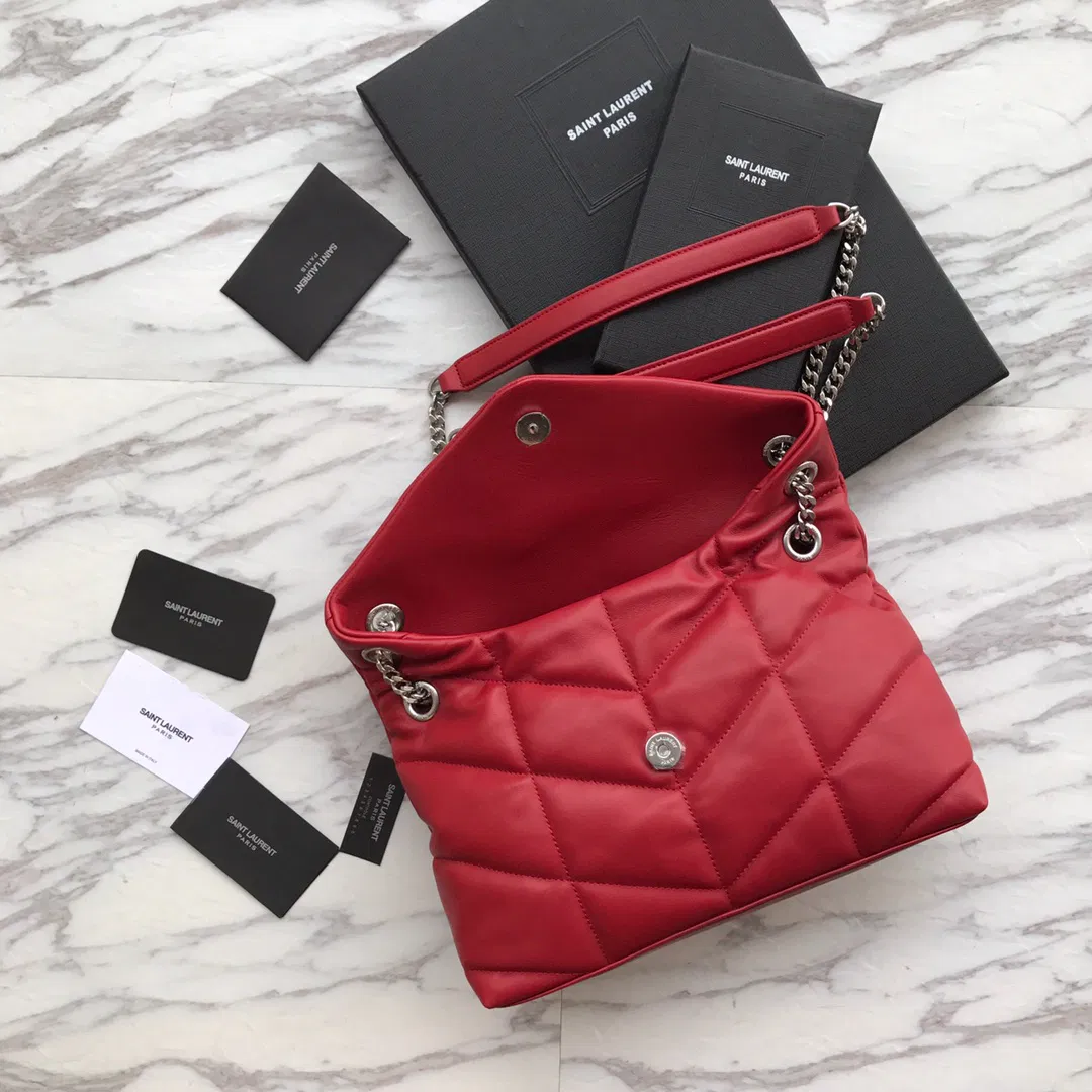 PUFFER MEDIUM BAG IN QUILTED LAMBSKIN — image 8