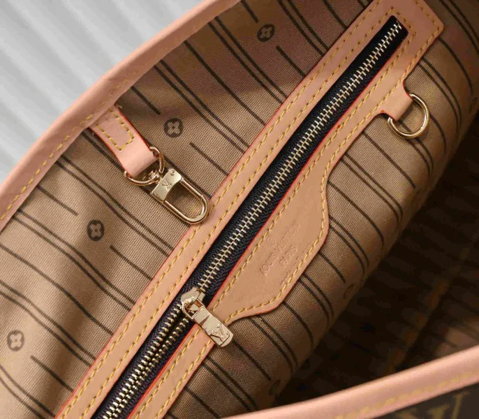 Louis Vuitton Monogram Canvas Delightful GM Tote In Beige — image 8
