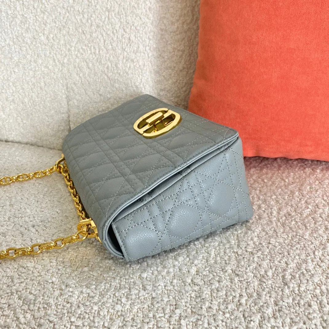 Dior Caro Medium Bag Knockoff in Grey — image 5