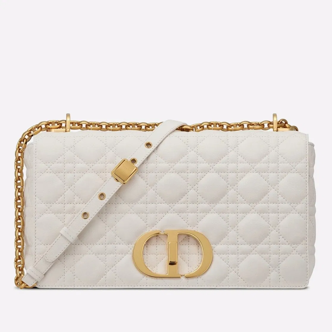 Dior Caro Large Bag in White