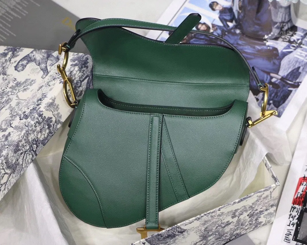 Dior Saddle Bag in Green Grained Calfskin — image 5