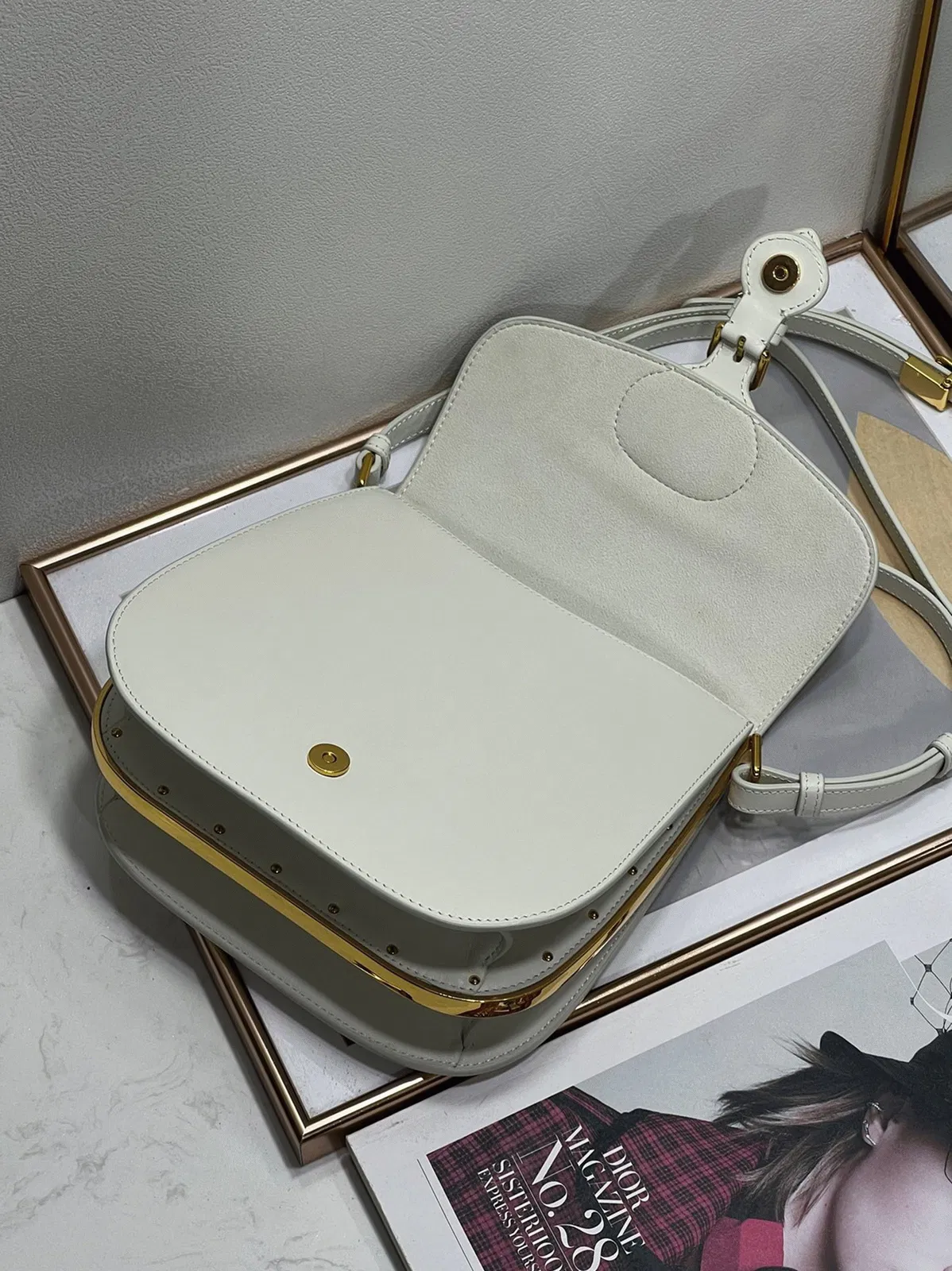Dior Bobby Frame Bag in White — image 9