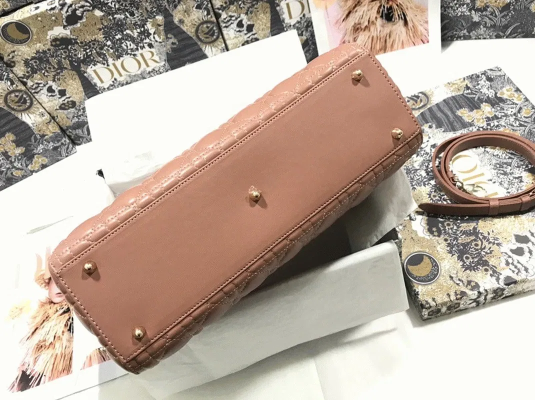 Dior Lady Dior Large Bag Imitation in Blush — image 10