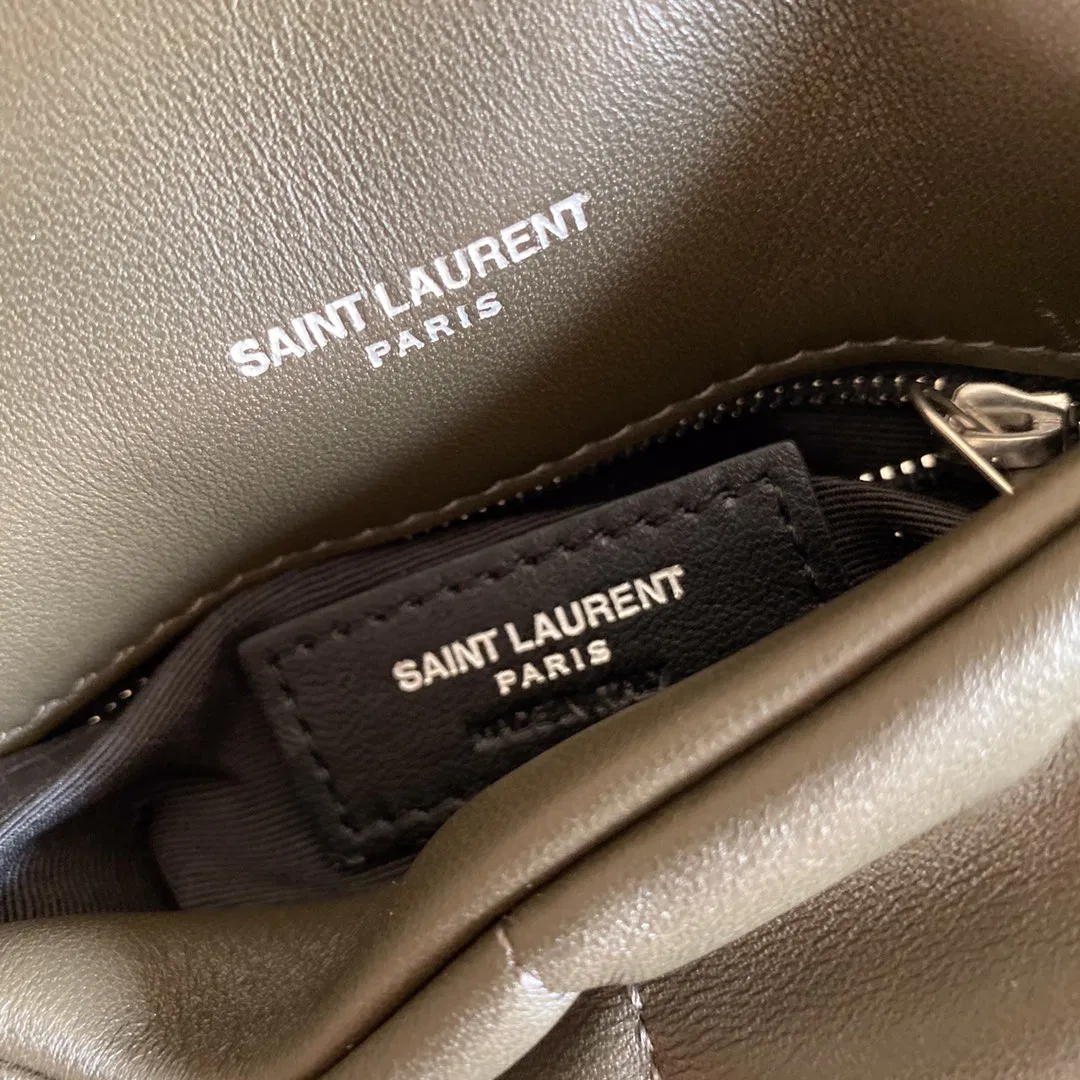 PUFFER MEDIUM BAG IN QUILTED LAMBSKIN — image 9