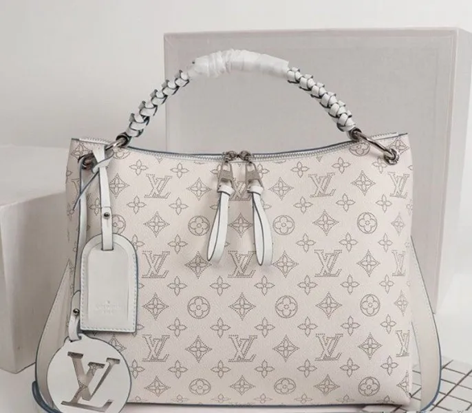 LV Mahina Beaubourg MM Hobo In Off White