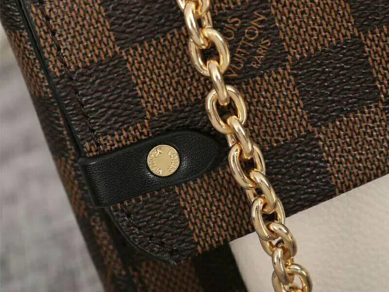 Louis Vuitton Damier Ebene Canvas Vavin PM Bag In Cream — image 9
