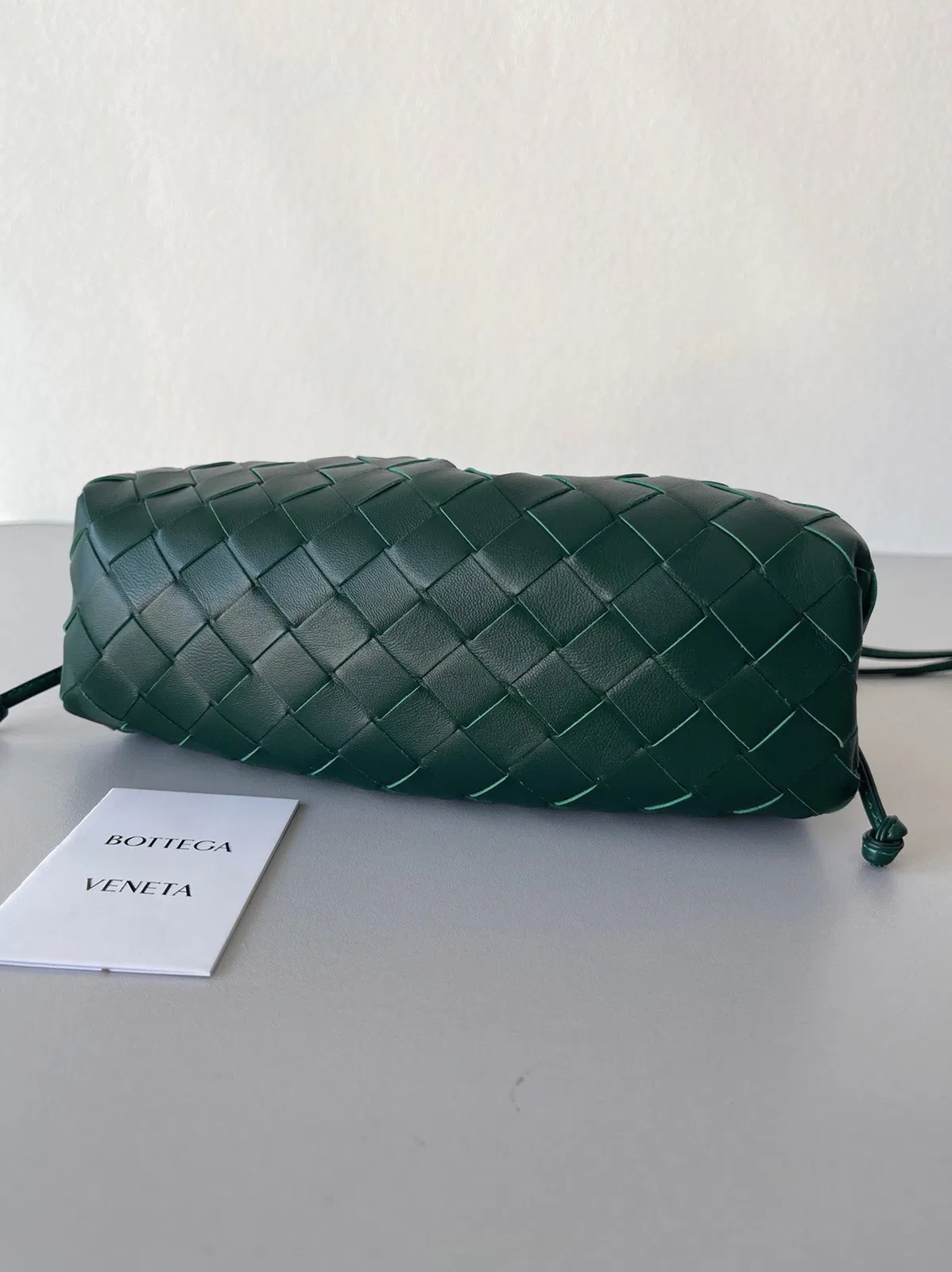 Knockoff Bottega Veneta Mini Pouch with Strap Raintree — image 4