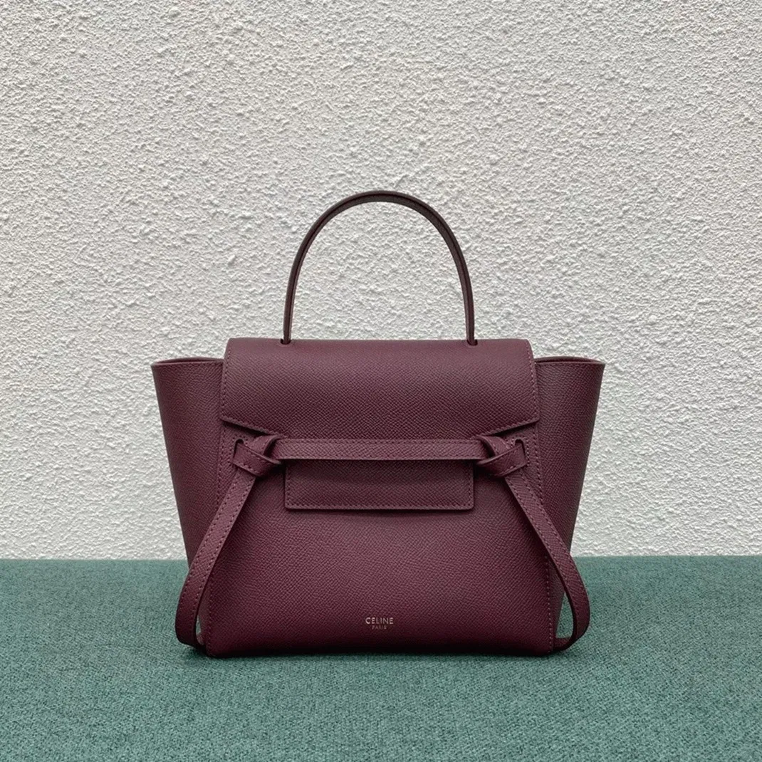 Celine Belt Nano Bag in Bordeaux — image 5
