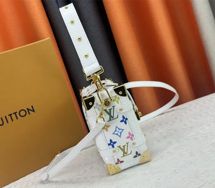 Louis Vuitton X TM Multicolored Side Trunk MM In White — image 3
