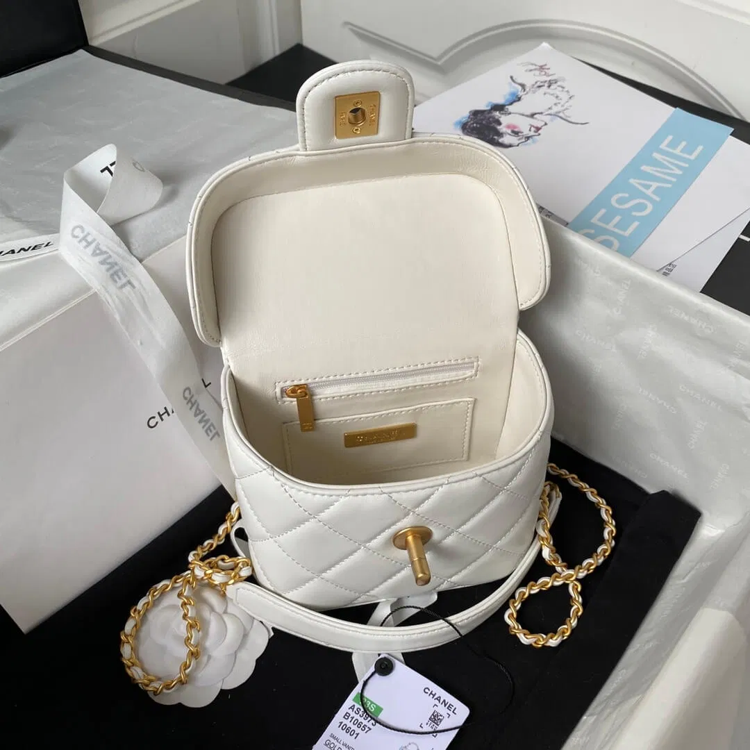 Chanel 23S handle cosmetic bag(high-end grade) — image 6