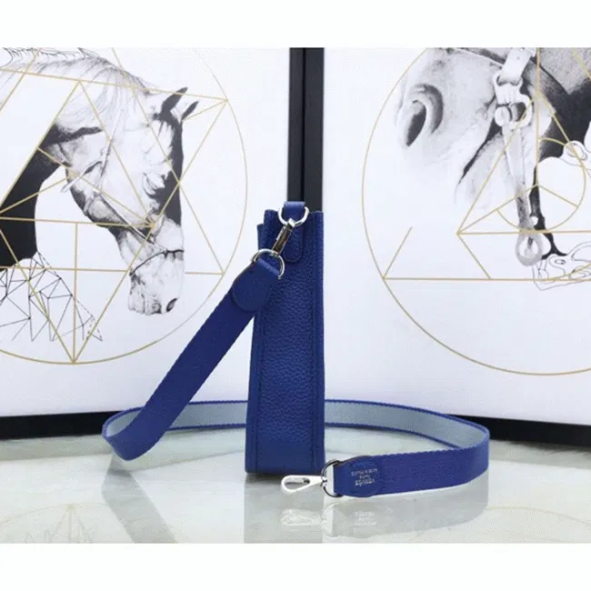 Blue Electric Evelyne II TPM Bag Hermes Small Shoulder Bag — image 7