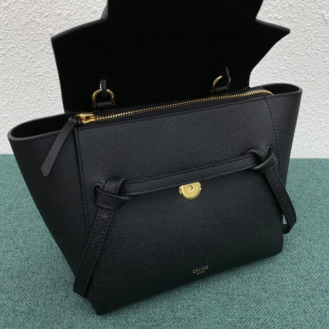 Celine Belt Nano Bag in Black — image 5