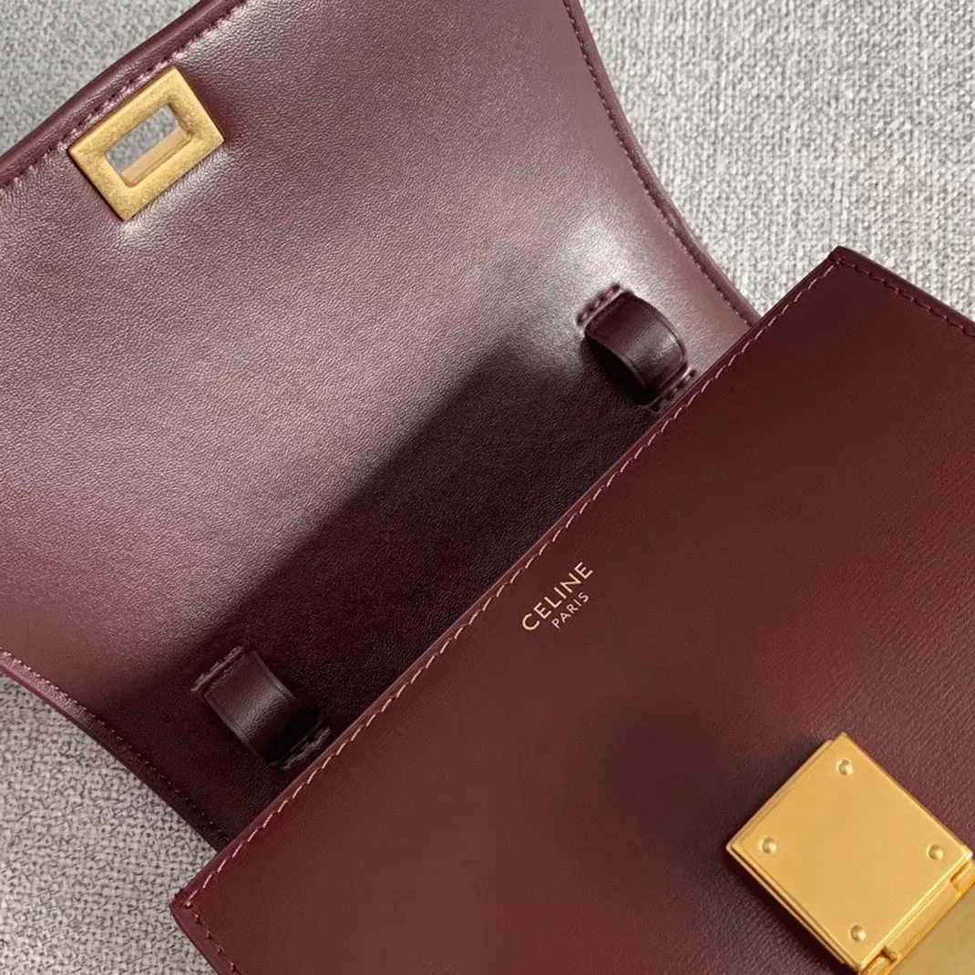Top Quality Knockoff Celine Classic Box Small Bag In Bordeaux — image 2