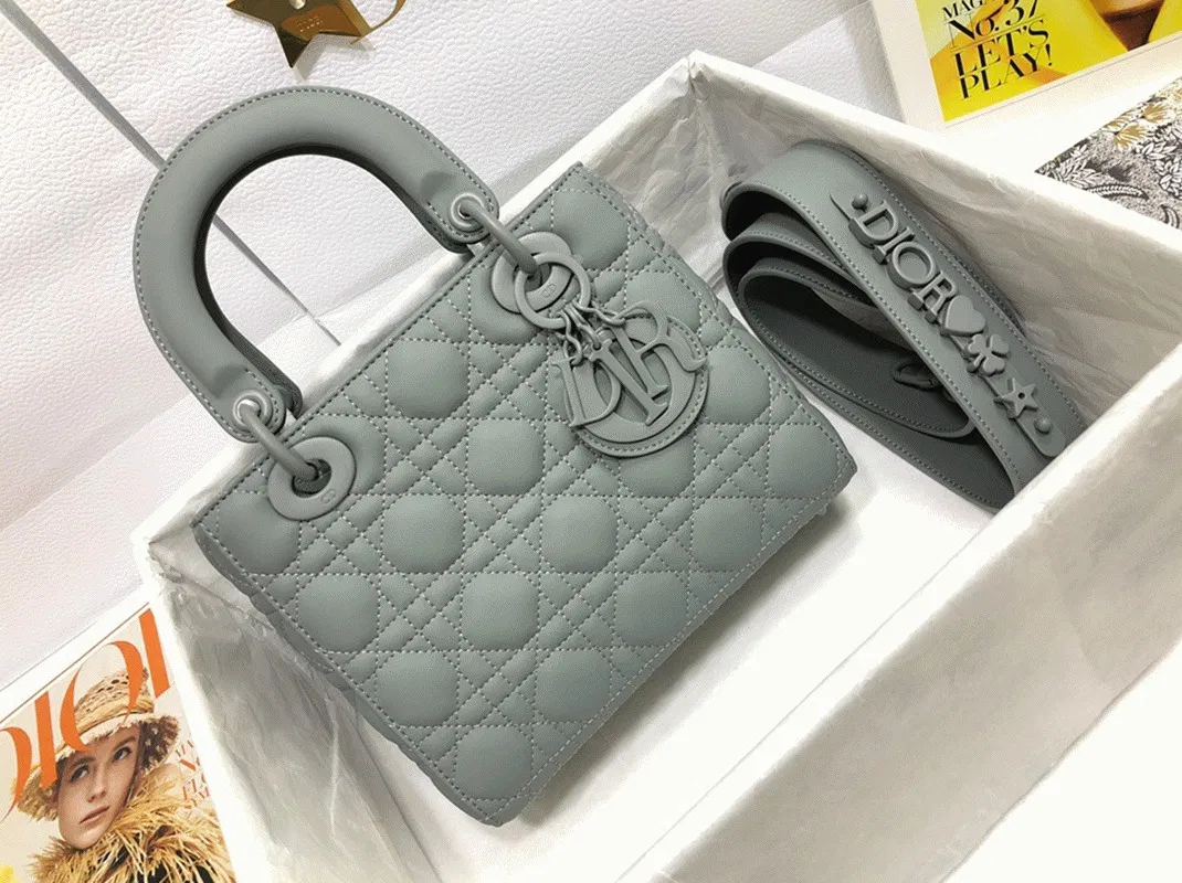 Dior Small Lady Dior My ABCDior Bag Knockoff in Grey — image 2