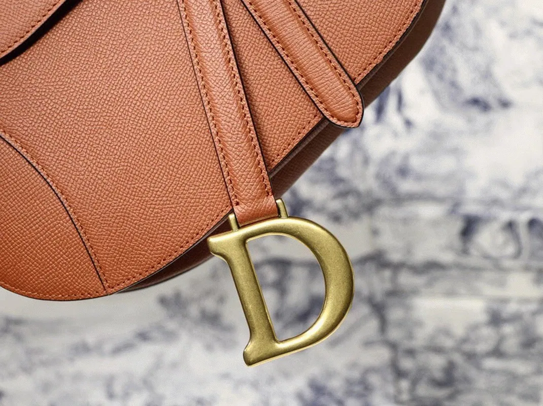 Dior Saddle Bag in Dark Tan Grained Calfskin — image 2