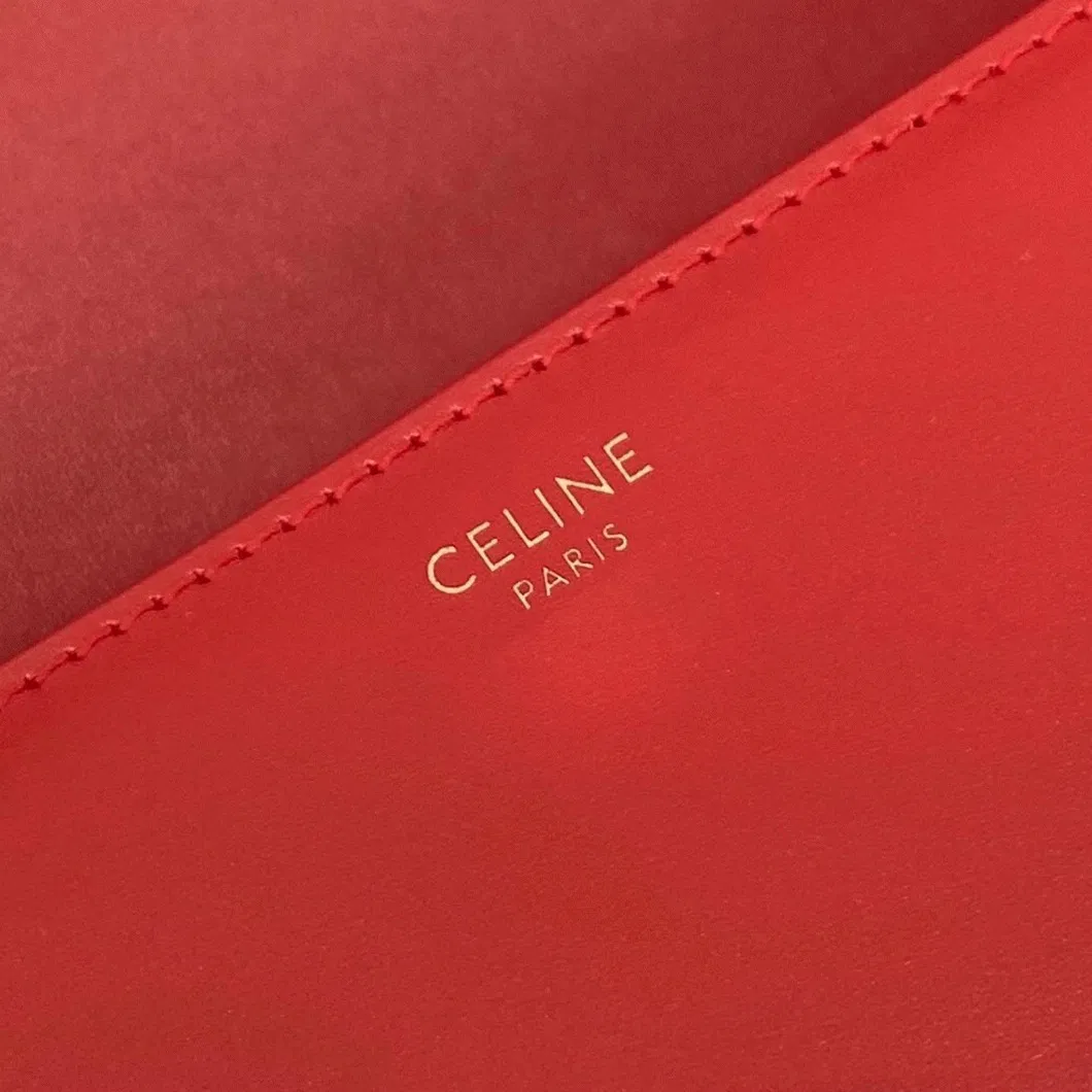 Top Quality Celine Triomphe Medium Bag In Red — image 4