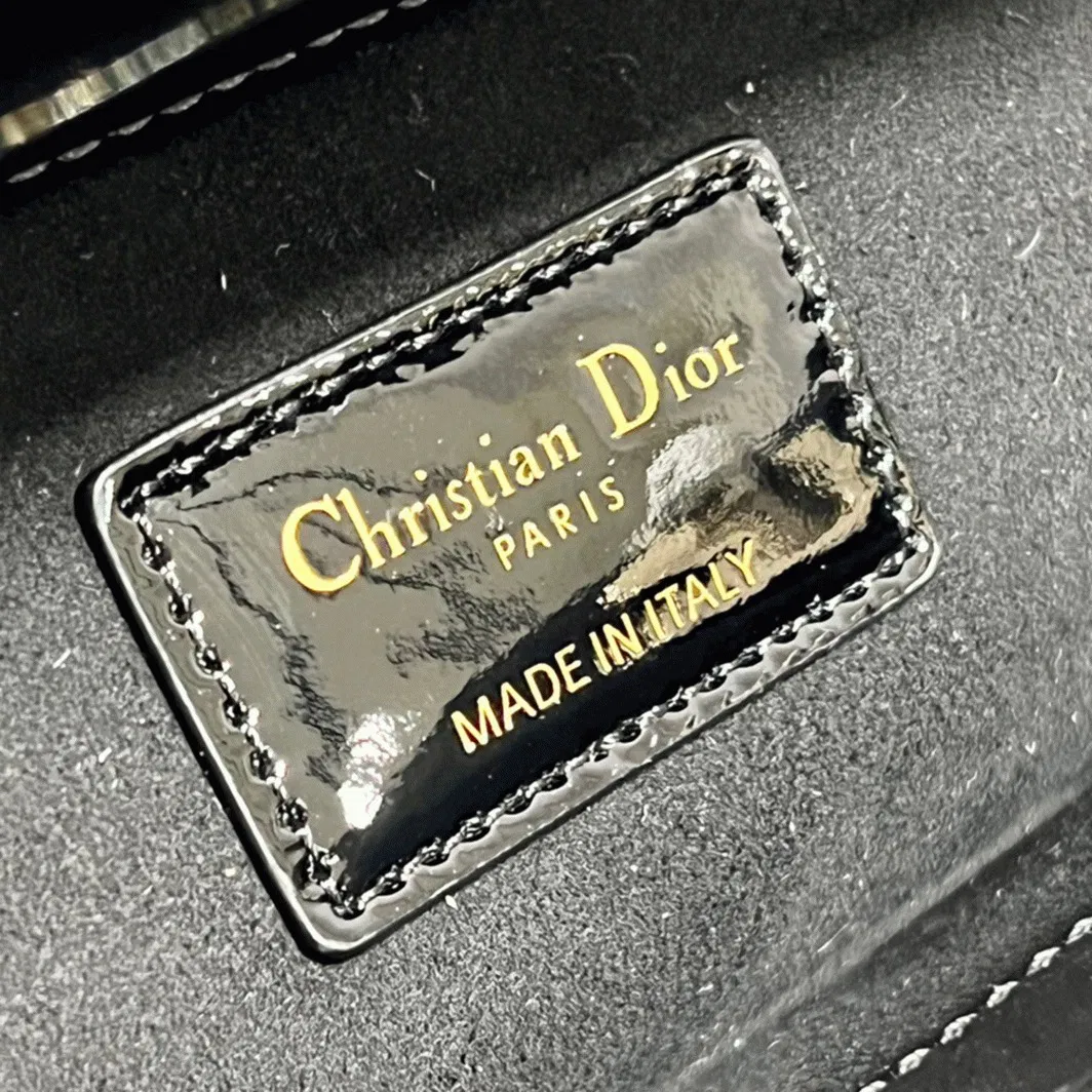 Dior Lady D-Joy Medium Bag in Black Patent Cannage Calfskin — image 4