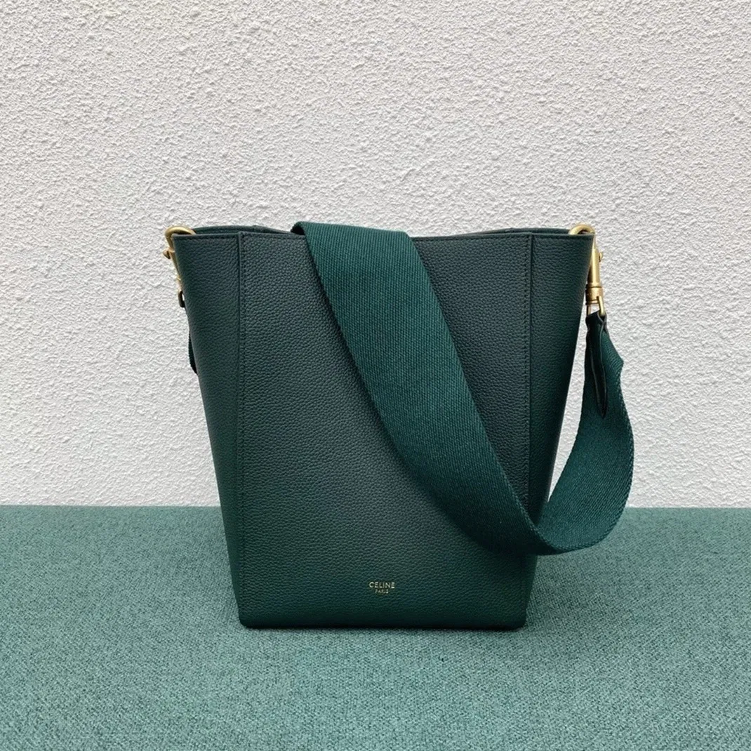 Top Quality Celine Sangle Small Bucket Bag In Amazone Calfskin — image 8