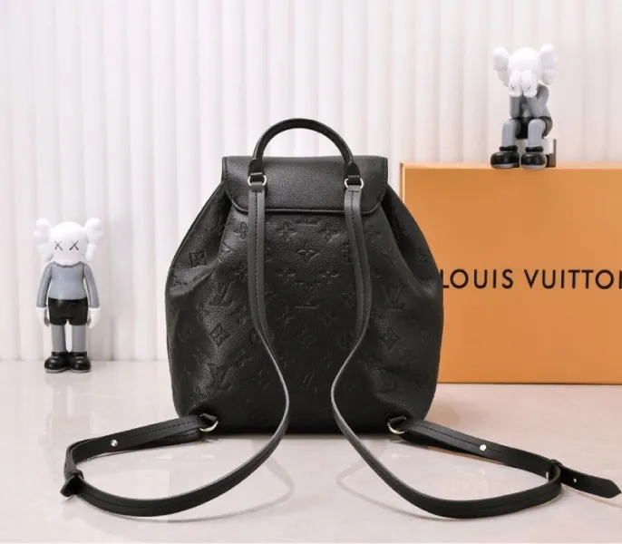 Louis Vuitton Monogram Empreinte Leather Montsouris PM Backpack In Black — image 3