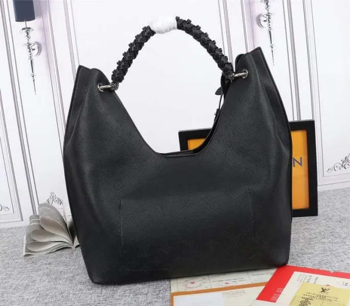 LV Mahina Carmel Hobo In Black — image 3