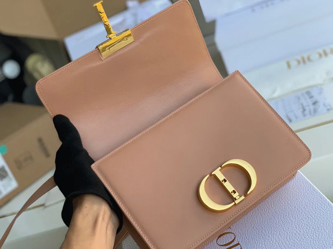 Dior 30 Montaigne Medium Bag Knockoff in Poudre Box Calfskin — image 4