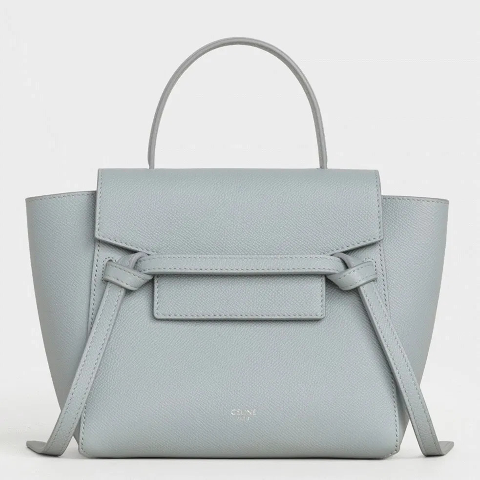 Celine Belt Nano Bag in Mineral