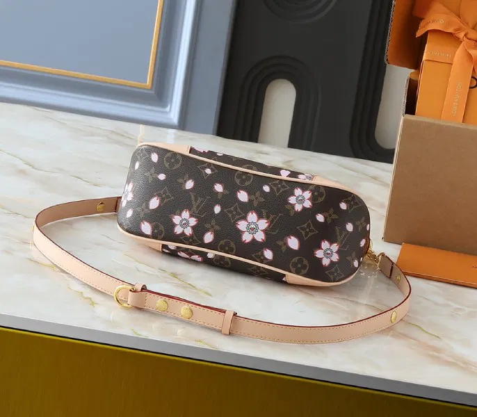 X TM Monogram Canvas Boulogne PM With Cherry Blossom — image 4