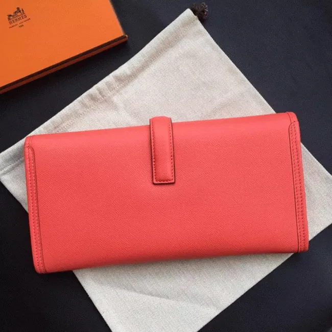 Flamingo luxury Hermes Jige Elan clutch bag — image 7