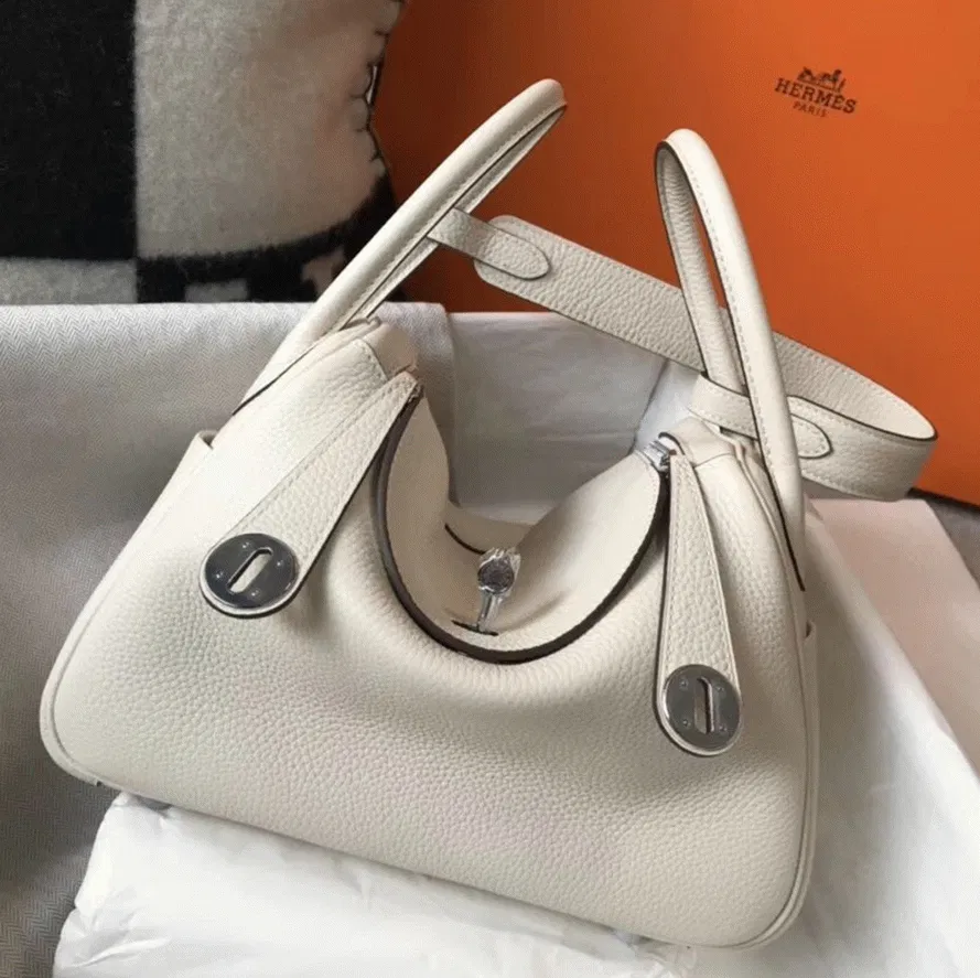 Hermes Lindy 26cm handbag in beton