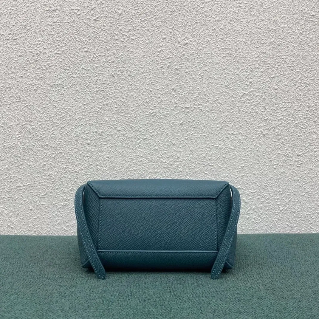 Celine Belt Nano Bag Imitation in Prussian Blue — image 7