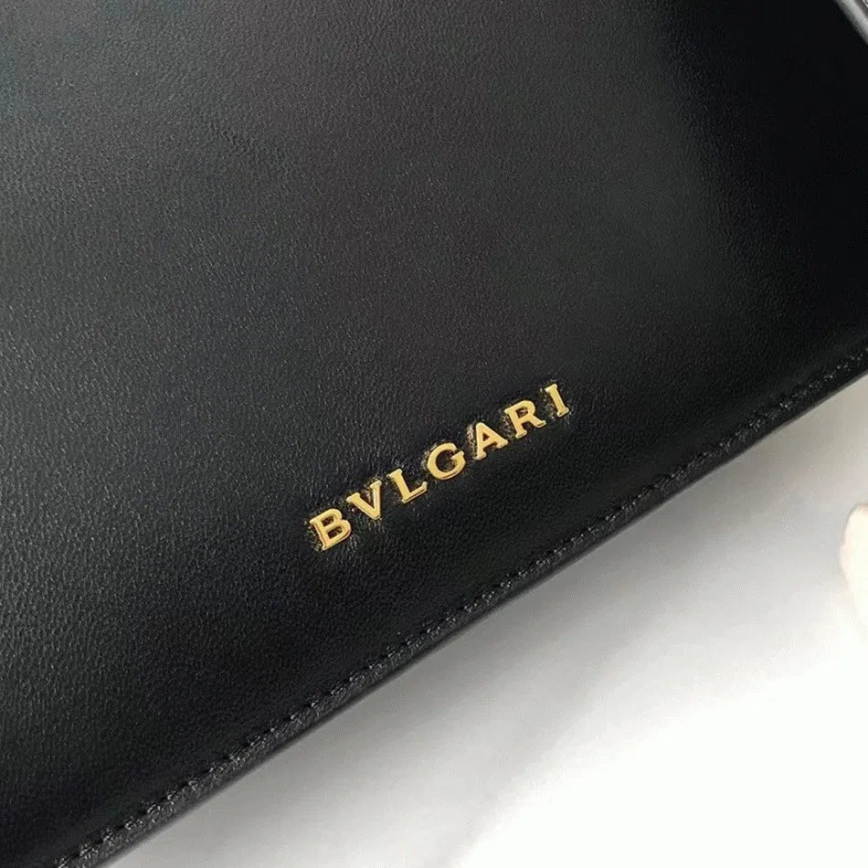 Bvlgari Serpenti Forever Medium Crossbody Bag with Chain Black — image 4