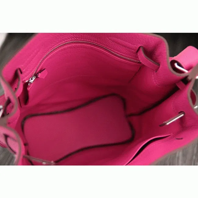 Rose Red Leather Hermes So Kelly 22cm Vivid Shoulder Bag — image 3