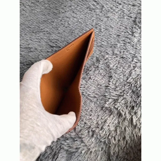 Brown top Hermes Copernic compact wallet — image 4