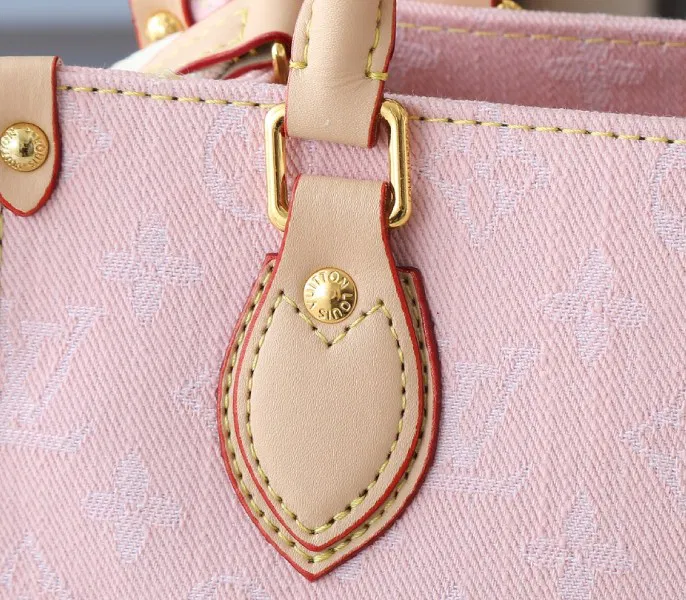 Monogram Denim OnTheGo PM In Washed Pink — image 8