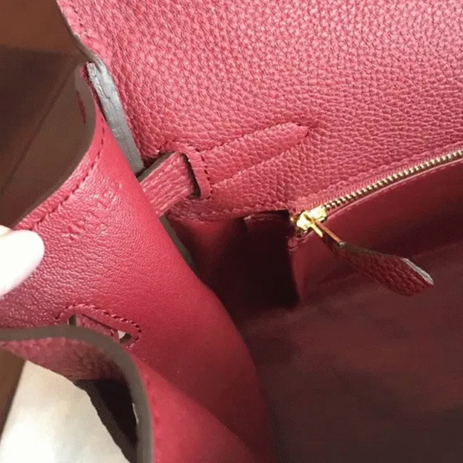 Bordeaux Clemence Hermes Kelly 35cm Rich Color Bag — image 8