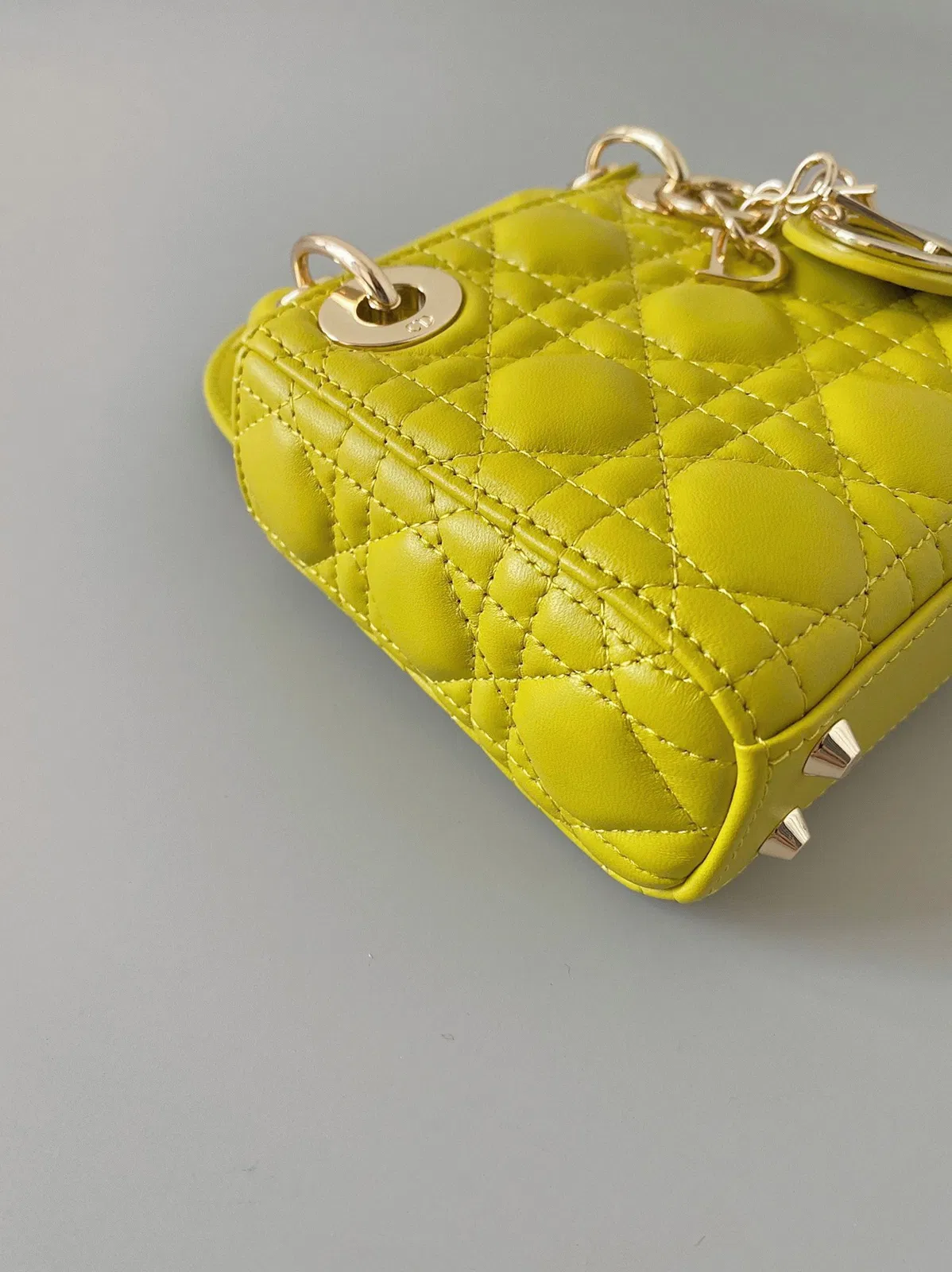 Dior Lady Dior Micro Bag in Yellow Cannage Lambskin — image 6