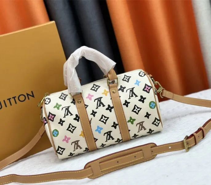 Louis Vuitton Monogram Craggy Keepall Travel 25 Bag In Vanilla — image 3