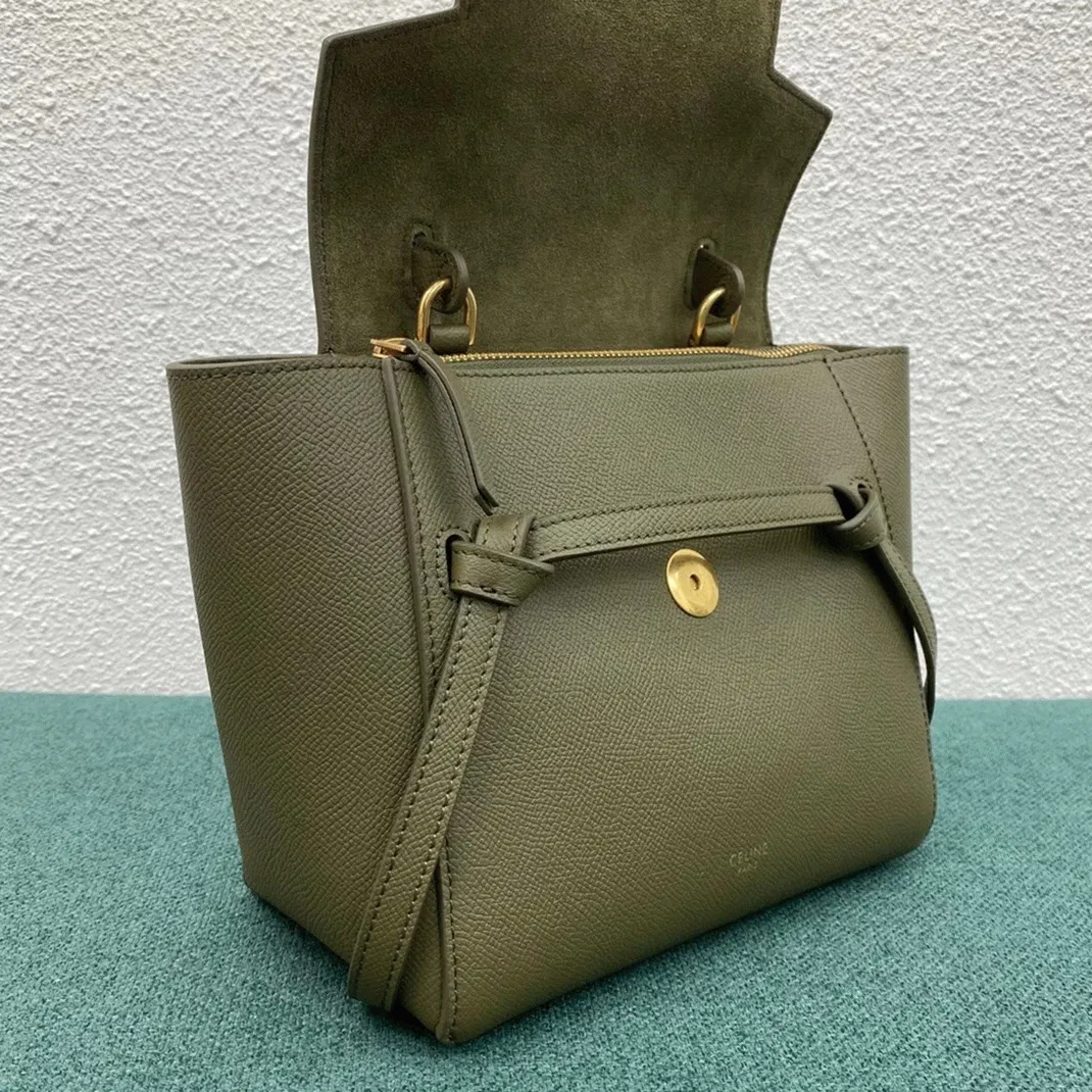 Celine Belt Nano Bag in Army Green — image 7