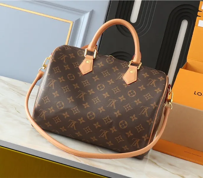 Louis Vuitton Monogram Canvas Soft Speedy 30 Crafty Handbag In Red — image 2